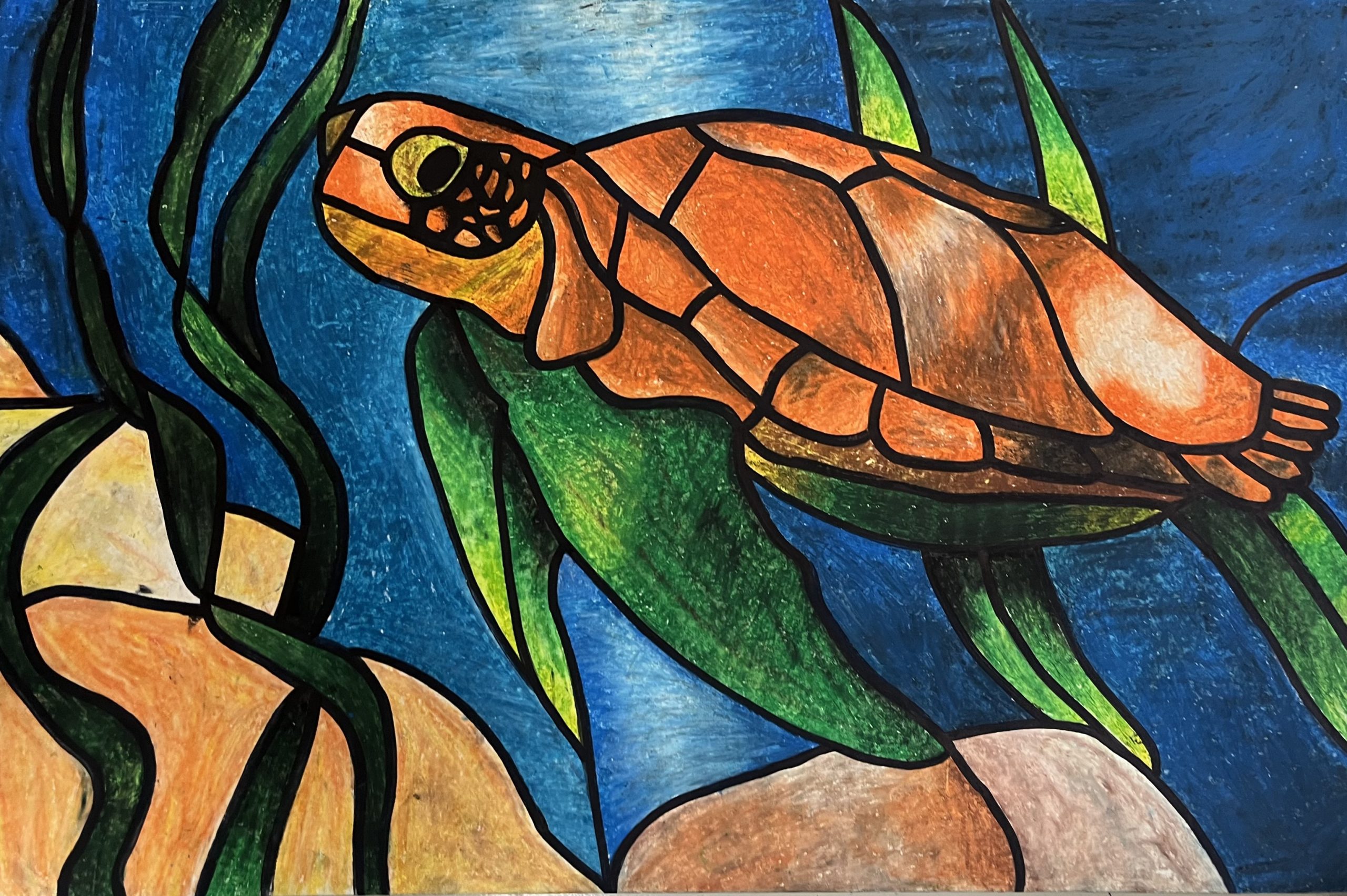 Stained Glass Turtle